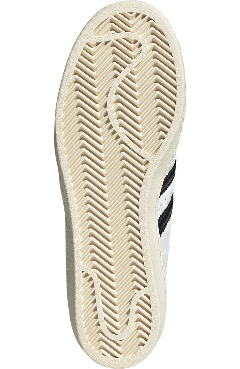 adidas Superstar Embossed Sneaker, Alternate, color, White/ Black/ Cream White