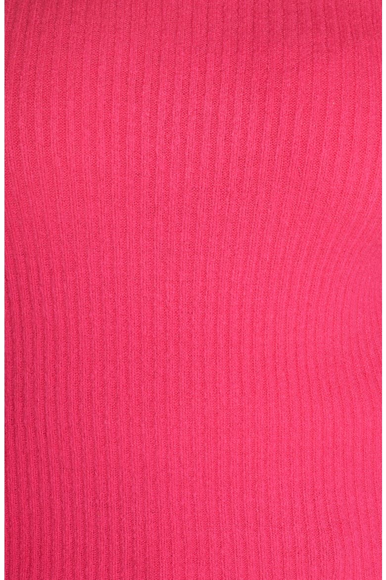 Pleat Sleeve Sweater, Alternate, color, HOT PINK