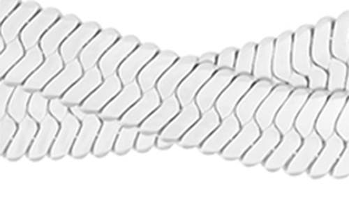 Adornia Braided Herringbone Chain Necklace In Silver
