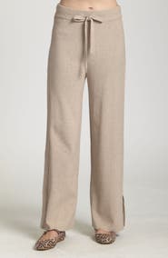 APNY Drawstring Waist Split Hem Pants