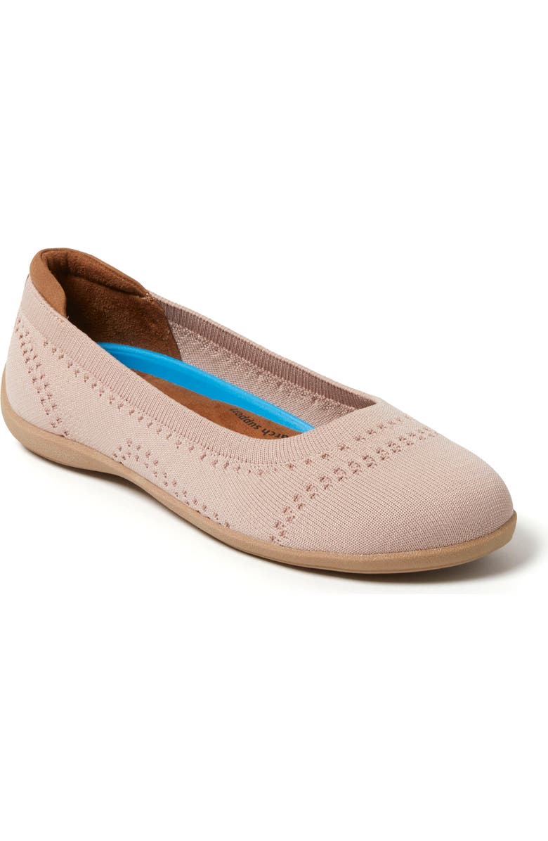 DEARFOAMS Misty Ballet Flat, Main, color, Pink