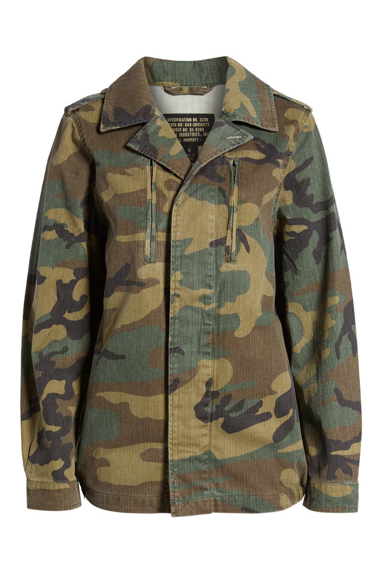 F-2 French Field Coat, Alternate, color, WOODLAND CAMO