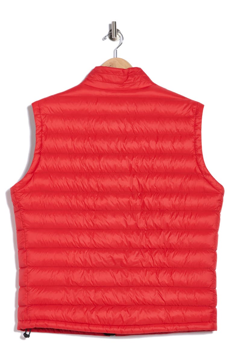 BOSS Chroma Water Repellent Quilted Down Vest, Alternate, color, Bright Red