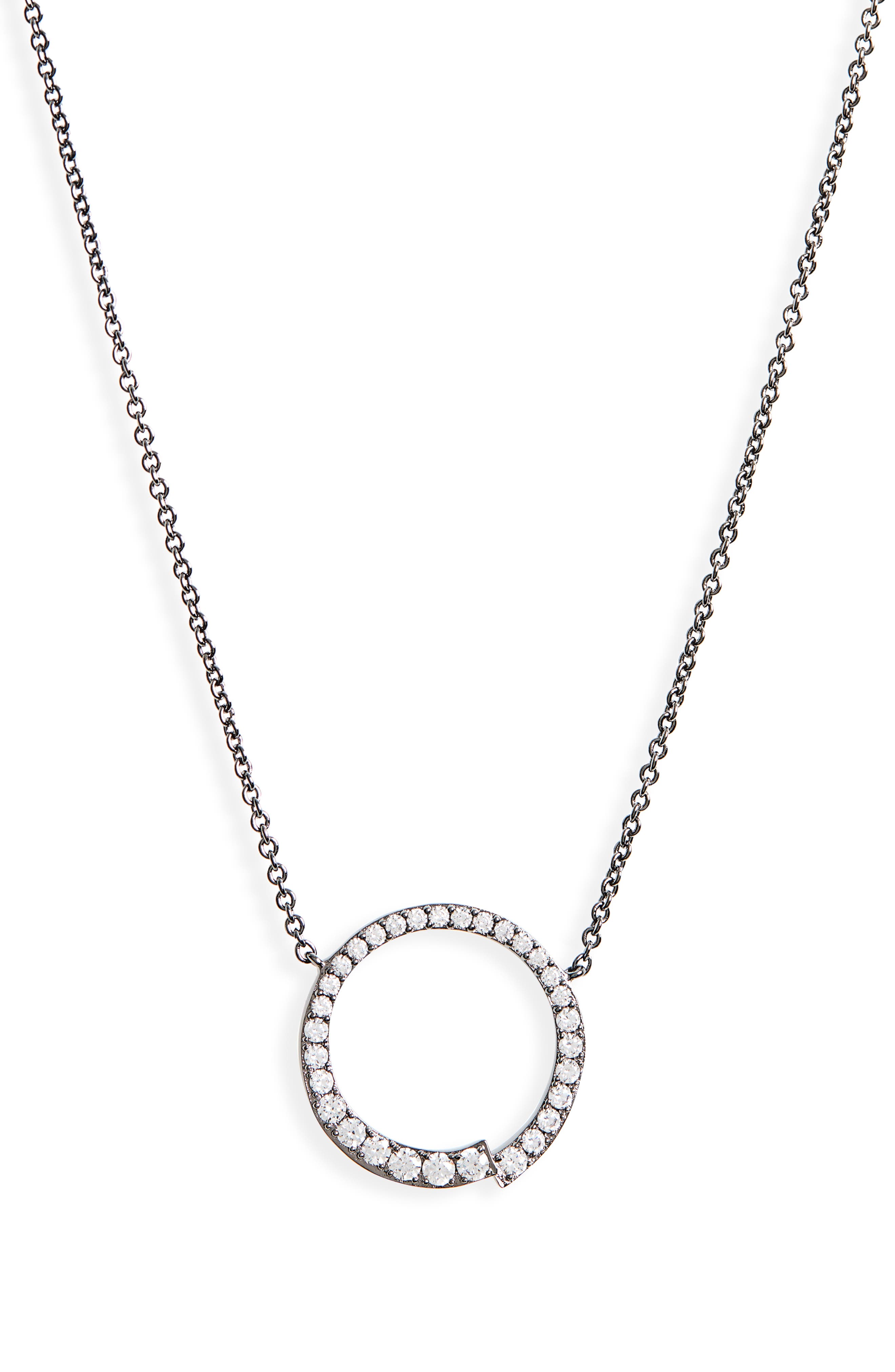 Nadri Ripple Circle Pendant Necklace (Women) | Nordstromrack