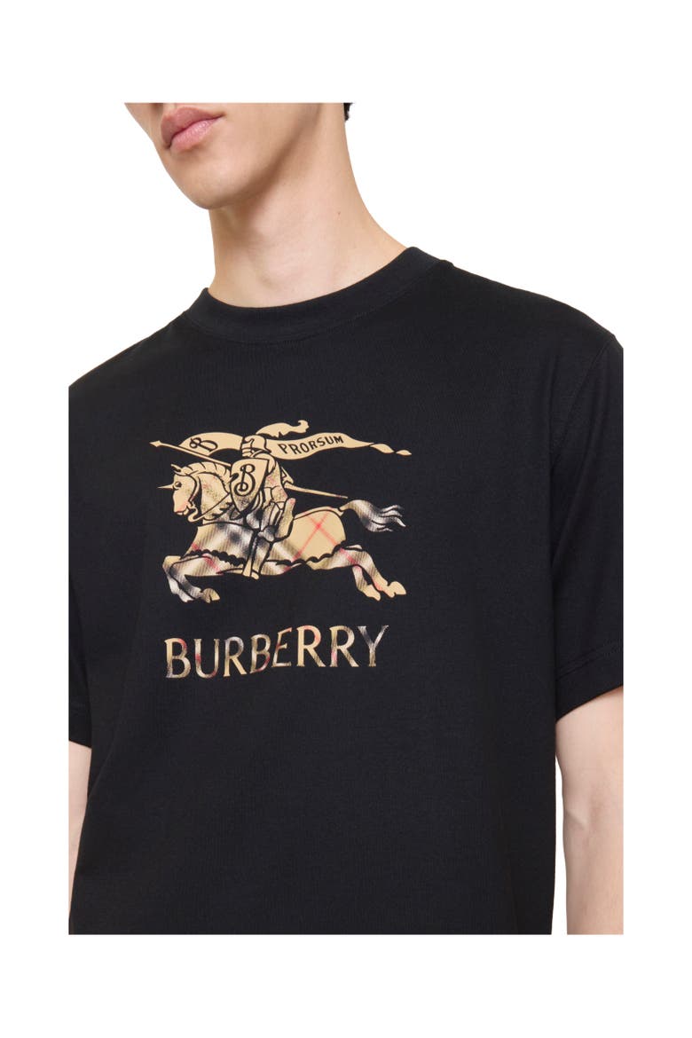 Knight Ombré Cotton T-shirt, Alternate, color, Black