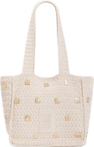 SANDRO Crochet bag with tassels