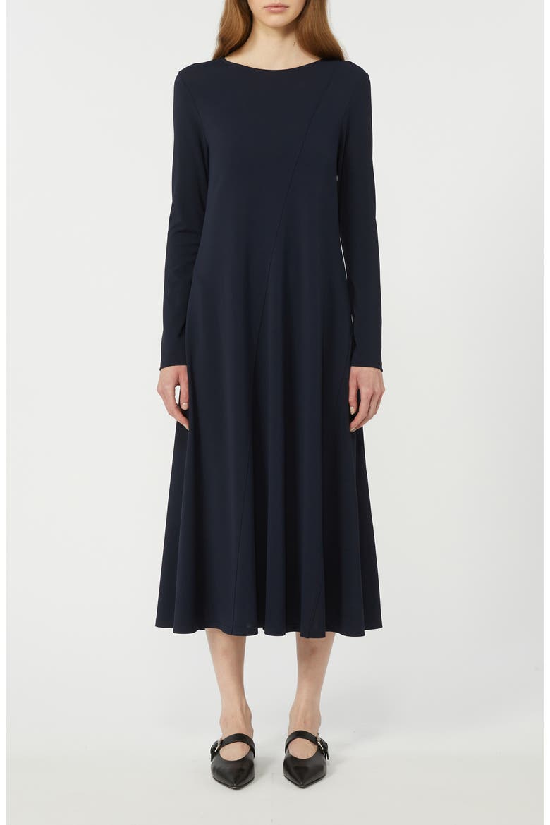 Acro Long Sleeve Jersey Dress, Main, color, NAVY