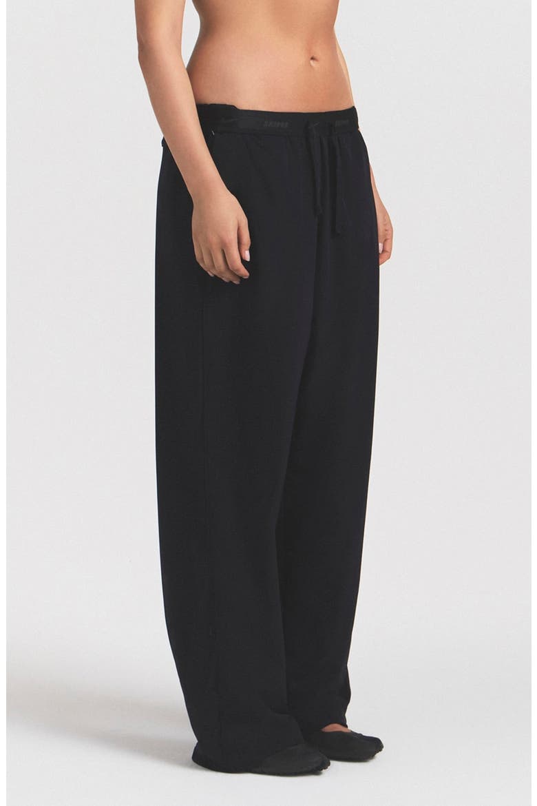 Oversize Stretch Nylon Pants, Alternate, color, NSKM OBSIDIAN