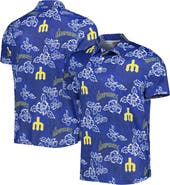Reyn Spooner Men's Reyn Spooner Navy Seattle Mariners Cooperstown Collection Puamana Print Polo
