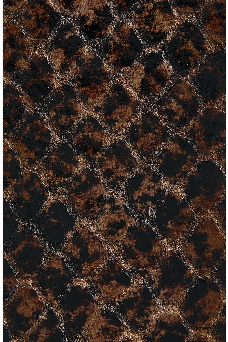Zap Snakeskin Embossed Belt, Alternate, color, MOCHA