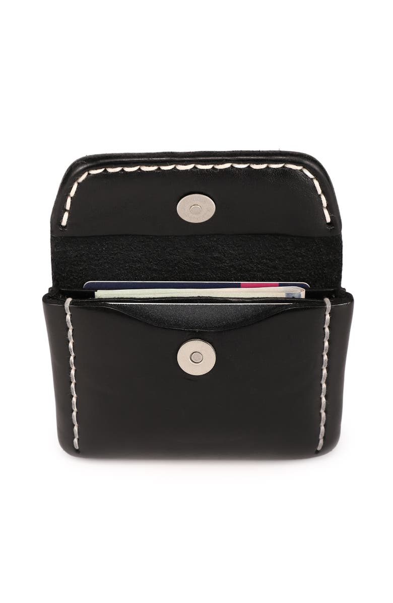 OLD TREND Canna Genuine Leather Compact Card Holder, Alternate, color, Black
