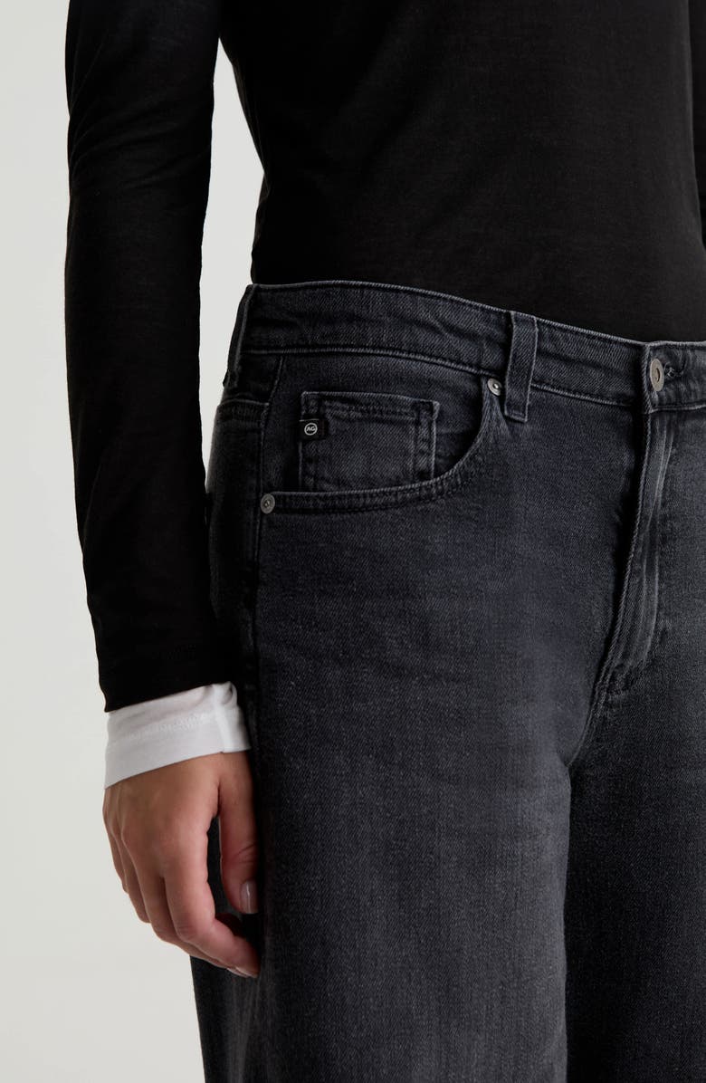 AG Saige Mid Rise Ankle Wide Leg Jeans, Alternate, color, Nebula