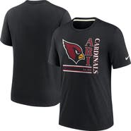 Nike Men's Nike Black Arizona Cardinals Wordmark Logo Tri-Blend T-Shirt