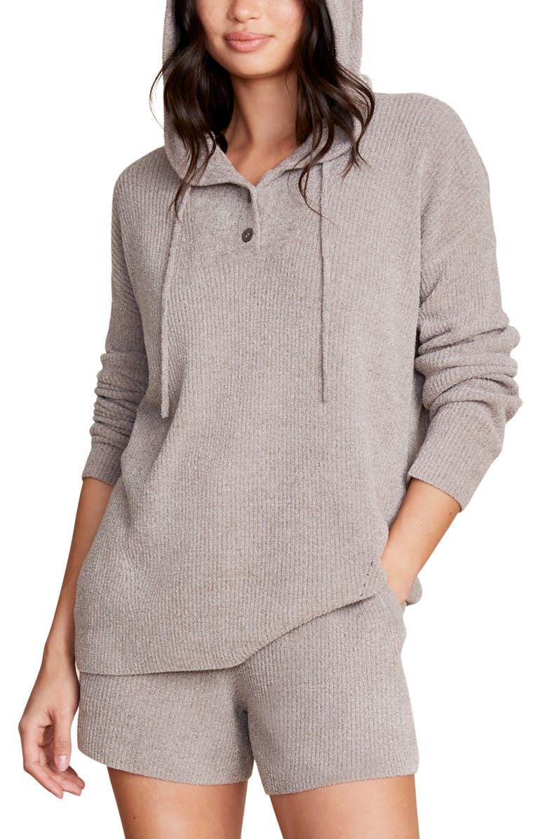 Barefoot Dreams<sup>®</sup> CozyChic<sup>™</sup> Ultra Lite<sup>®</sup> Rib Henley Hoodie, Main, color, 