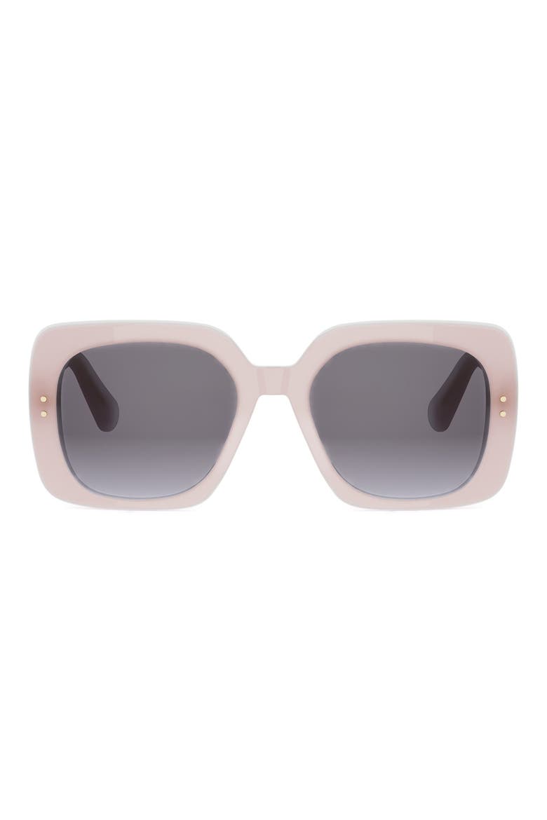 DiorOblique S1I 54mm Gradient Square Sunglasses, Main, color, SHINY PINK / GRADIENT SMOKE