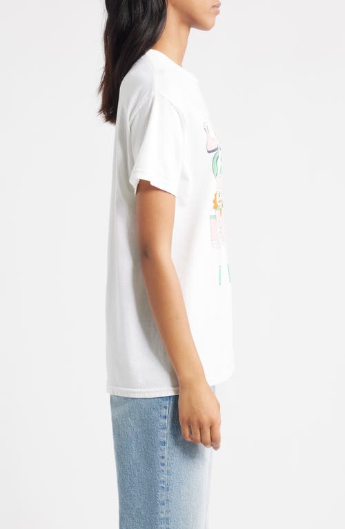 Vinyl Icons Get Crackin' Holiday Nutcracker Cotton Graphic T-shirt In White