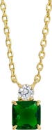 SAVVY CIE JEWELS Cubic Zirconia Birthstone Pendant Necklace