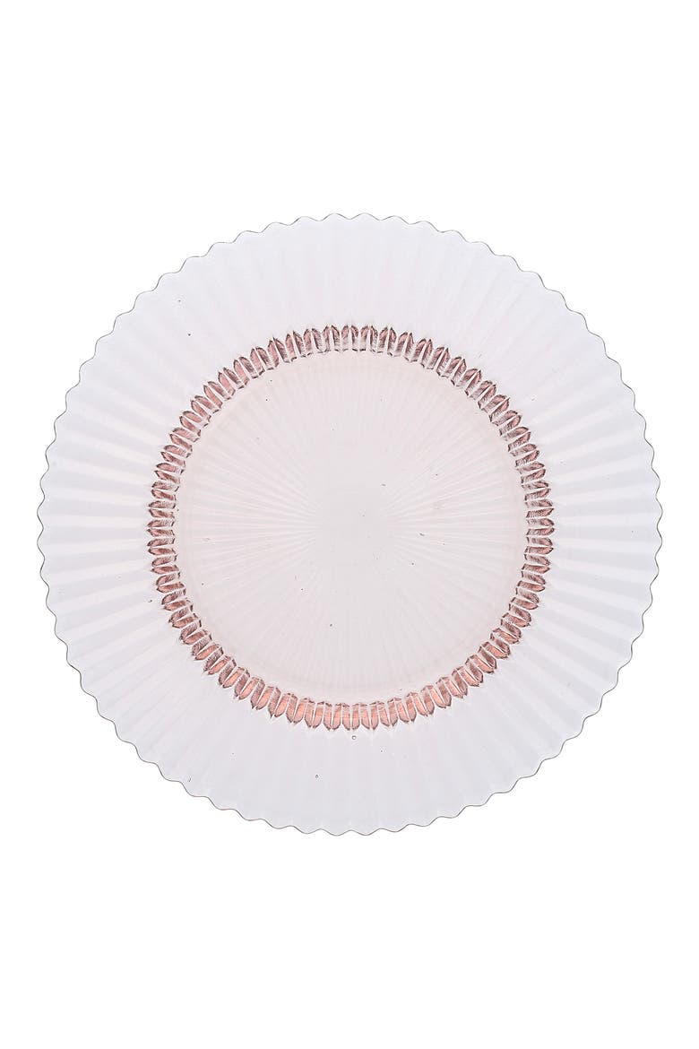 Archie Set of 4 Pink Dessert Plates, Main, color, PINK
