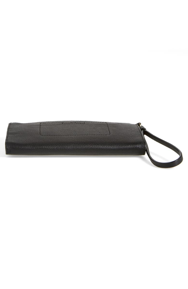 Kate Spade New York 'north court - bow leyna' pebbled leather wristlet clutch, Alternate, color, 