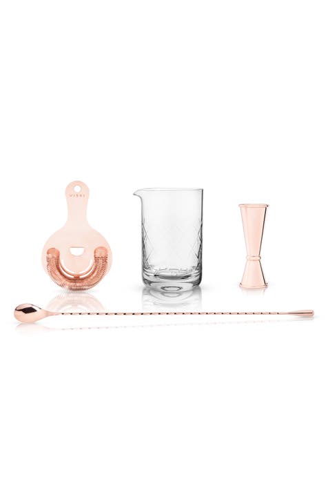 Viski Summit 4-Piece Mixologist Barware Set