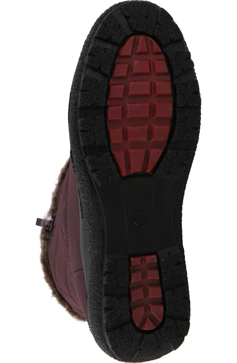 Flexus by Spring Step Persenia Waterproof Winter Boot, Alternate, color, Bordeaux Faux Fur