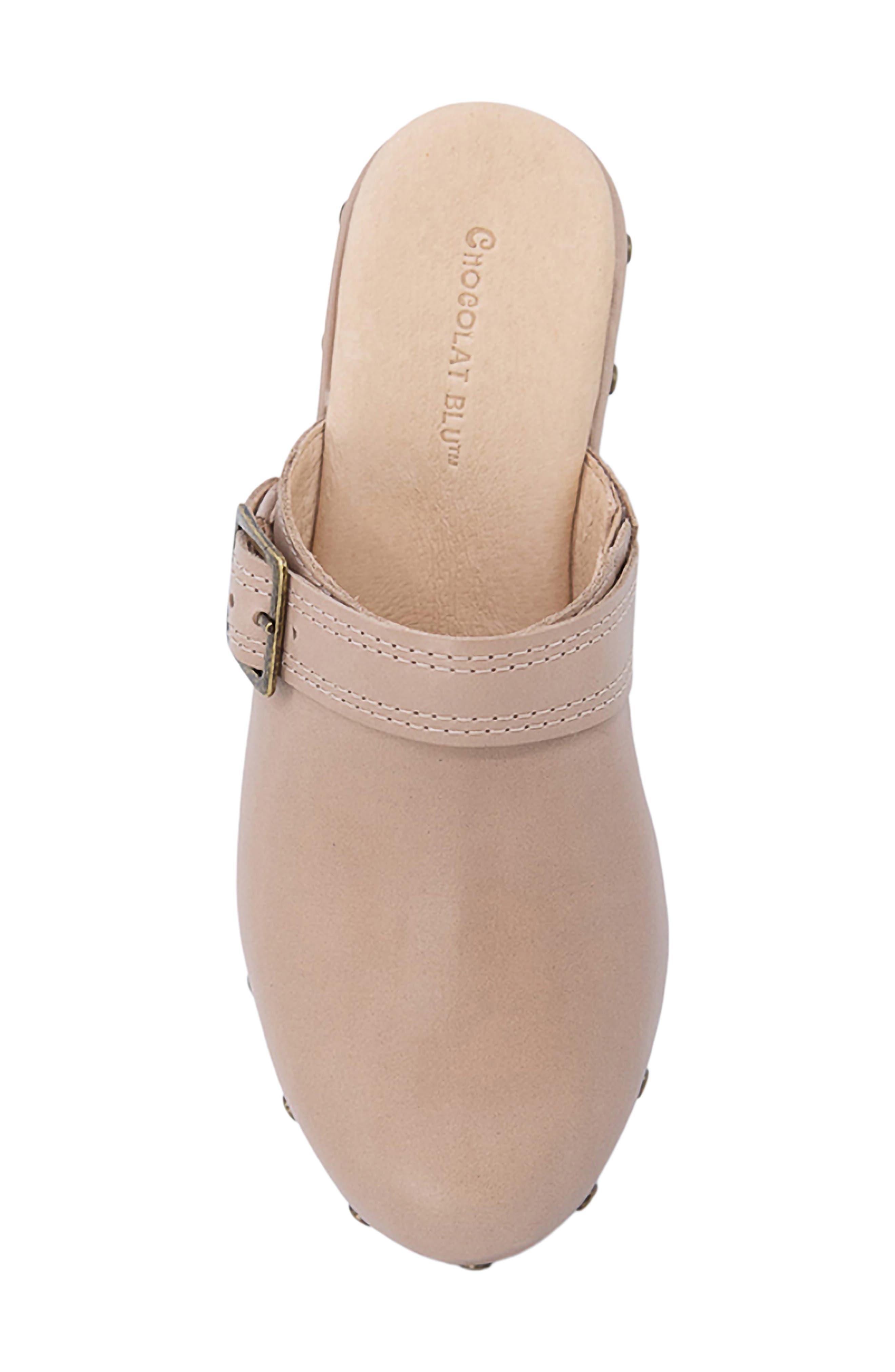 Chocolat Blu Yogi Platform Wedge Mule, Alternate, color, Tan Leather