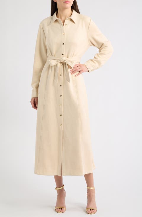 Belted Midi Shirtdress
