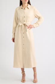 Anne Klein Belted Midi Shirtdress