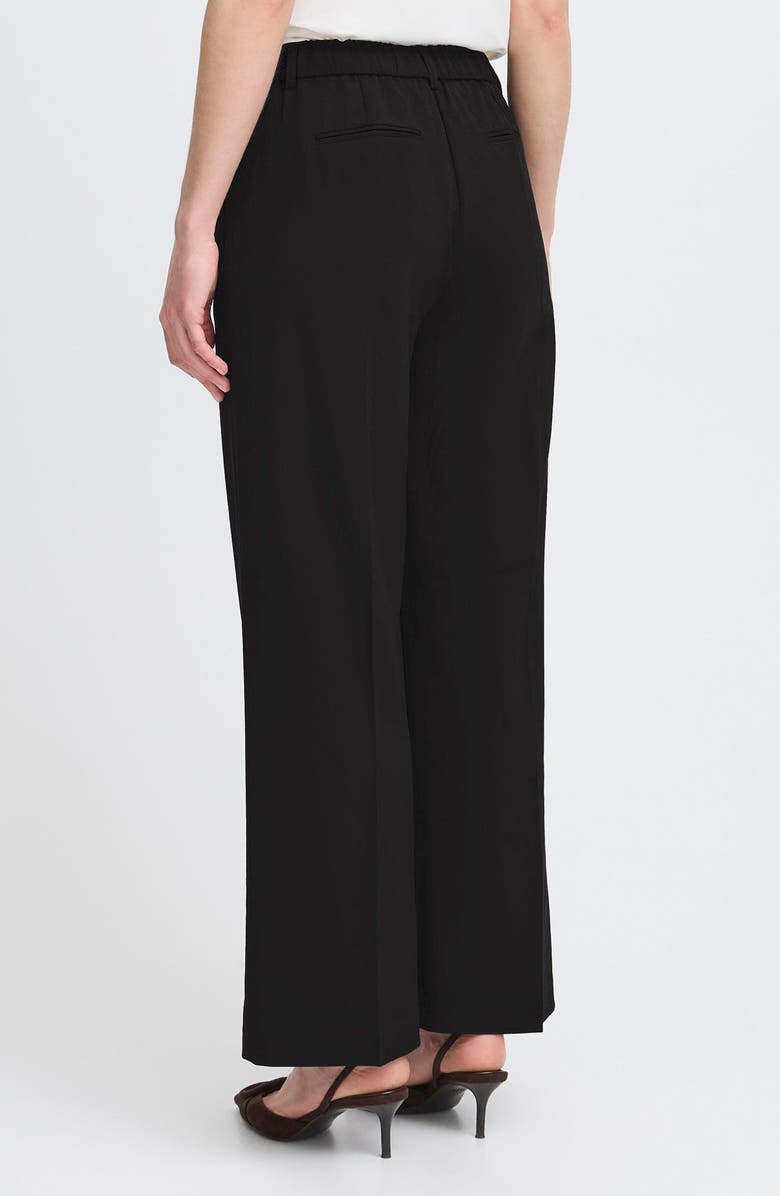 B.YOUNG Danta Wide Leg Cropped Pants, Alternate, color, Black
