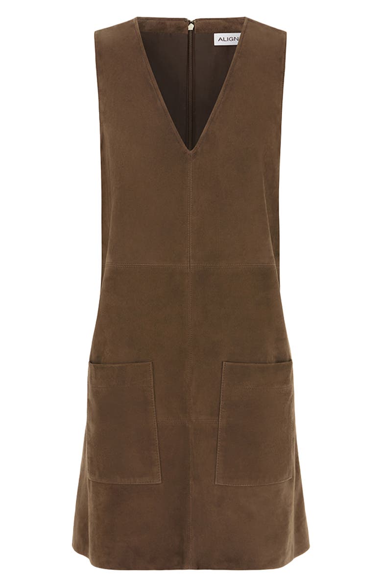 ALIGNE Piper Sleeveless Shift Dress, Alternate, color, Brown