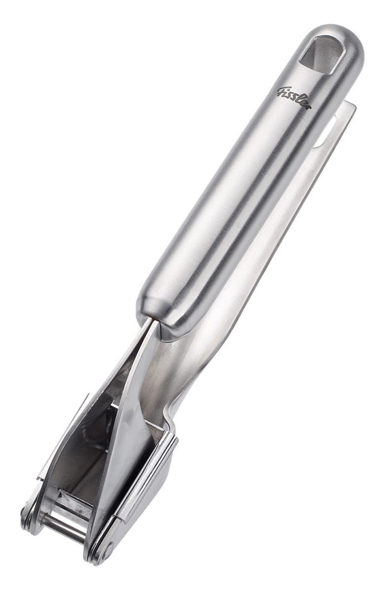 81025290 Essential Cooking Utensils Garlic Press, Main, color, Metallic Silver