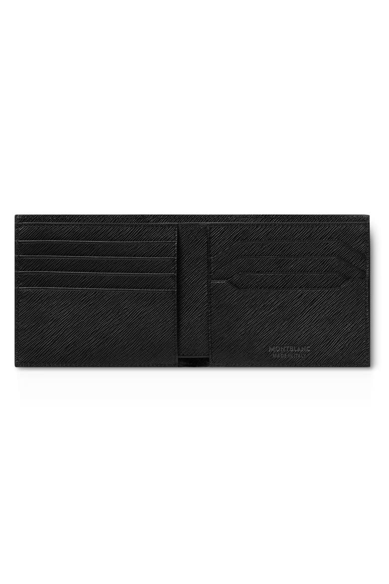 Sartorial Leather Bifold Wallet, Alternate, color, BLACK