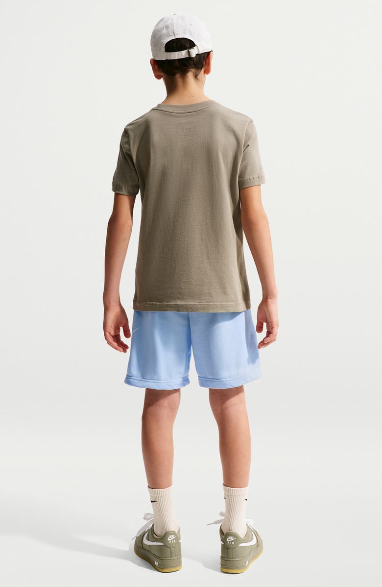Nike Kids' Sportswear Club Fleece French Terry Shorts, Alternate, color, Hydrogen Blue/ White