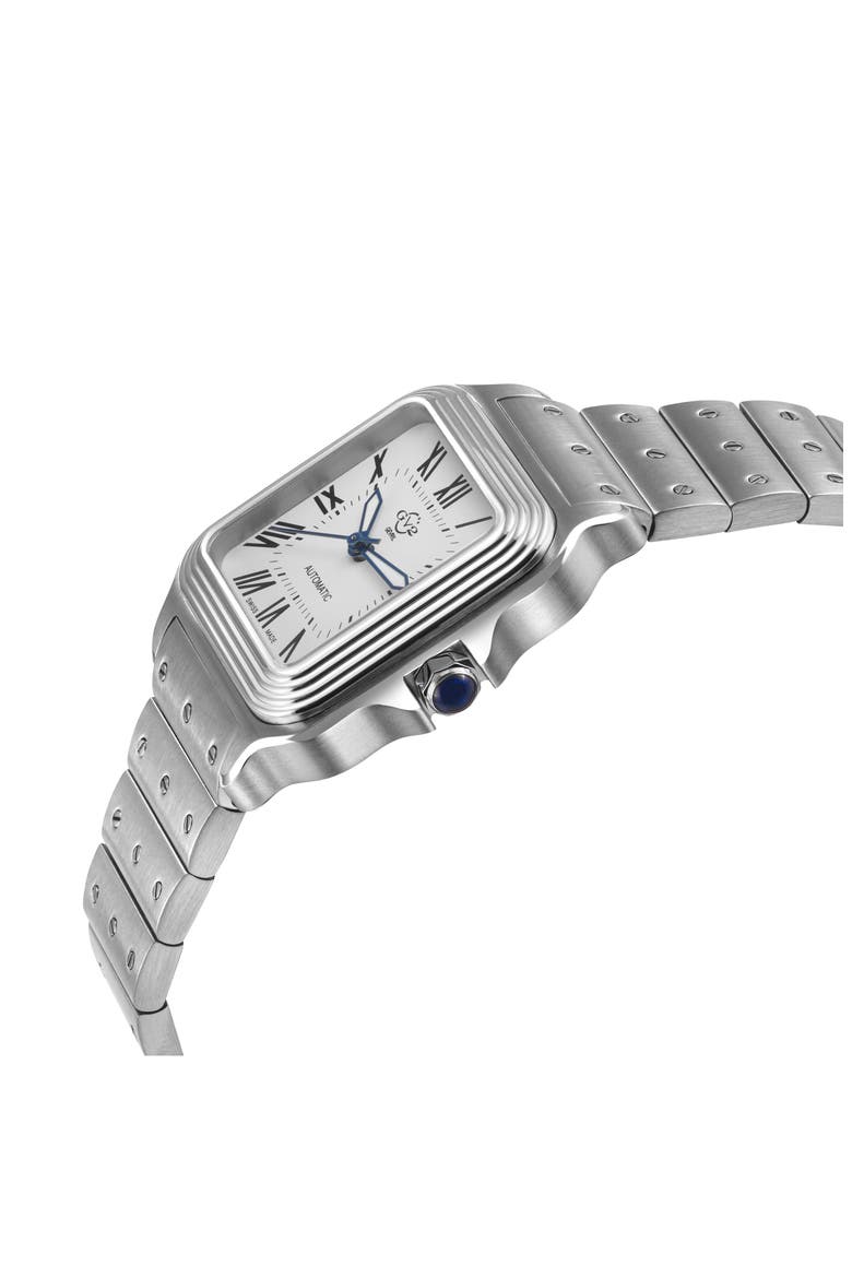 Lusso LX Automatic Bracelet Watch, Alternate, color, SILVER