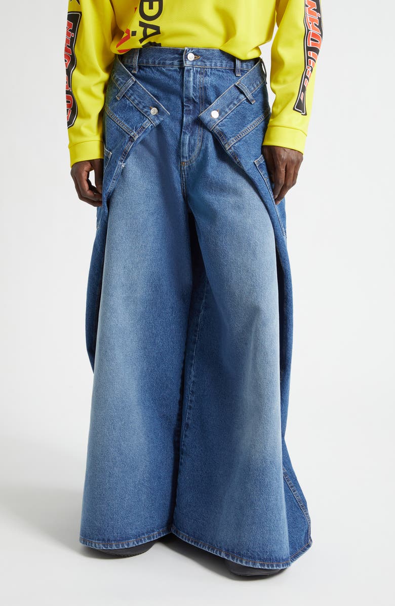 LU'U DAN Maxi x Maxi x Maxi Wide Leg Jeans, Main, color, Lawless