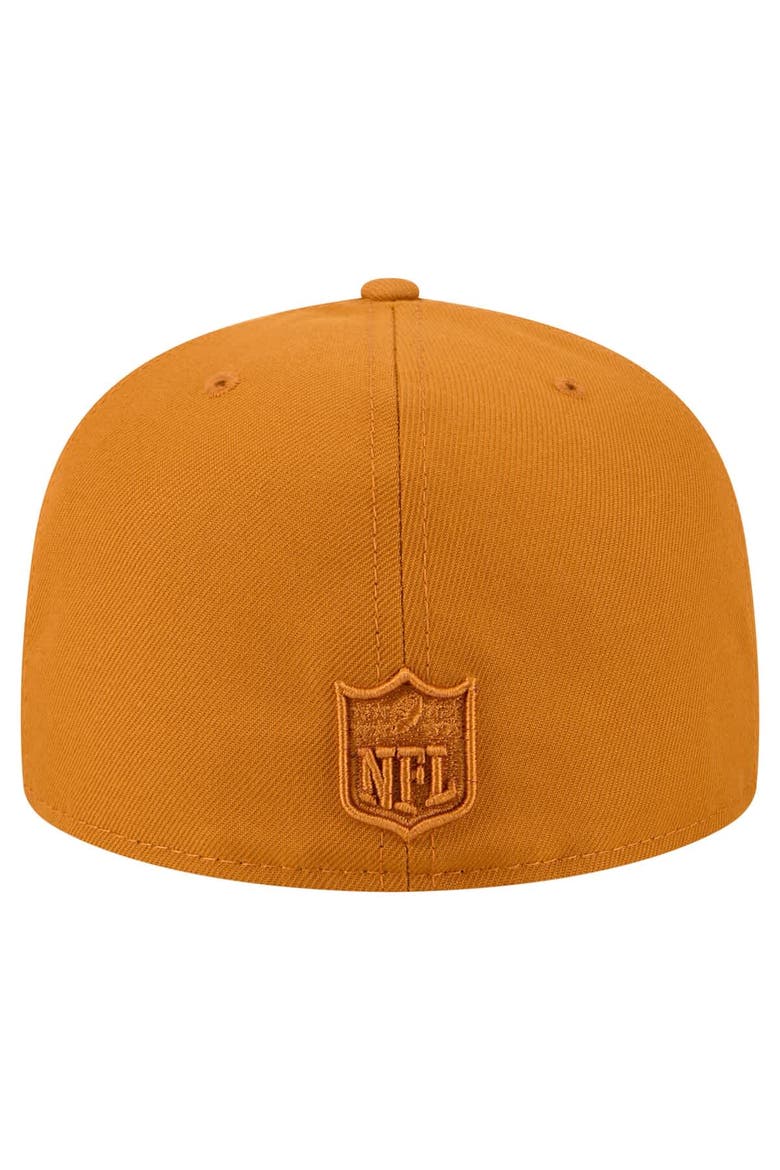 Men's New Era  Brown Detroit Lions Color Pack A-Frame 59FIFTY Fitted Hat, Alternate, color, Brown