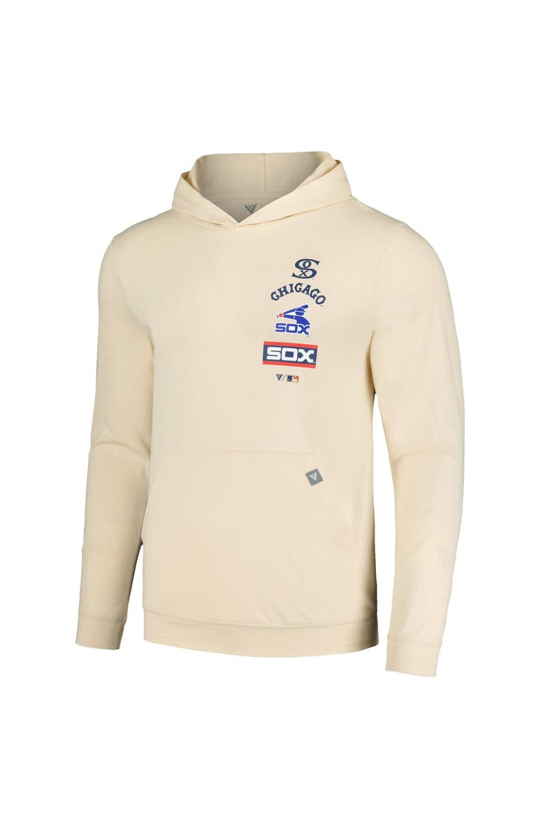 LEVELWEAR Men's Levelwear Cream Chicago White Sox Base Line Pullover Hoodie, Alternate, color, Cream