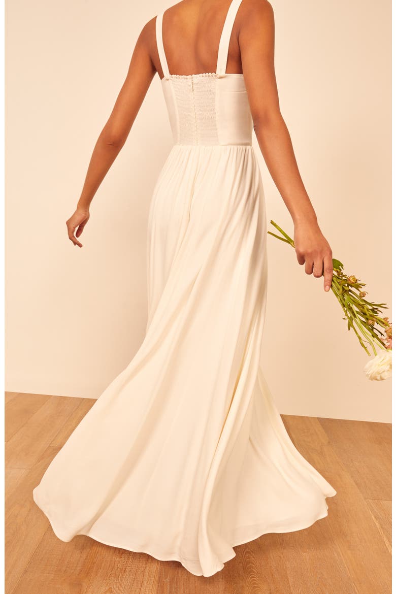 Hollyhock Fit & Flare Evening Gown, Alternate, color, IVORY