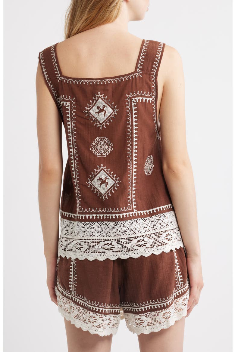 The Sparrow Tank Top, Alternate, color, CHOCOLATE