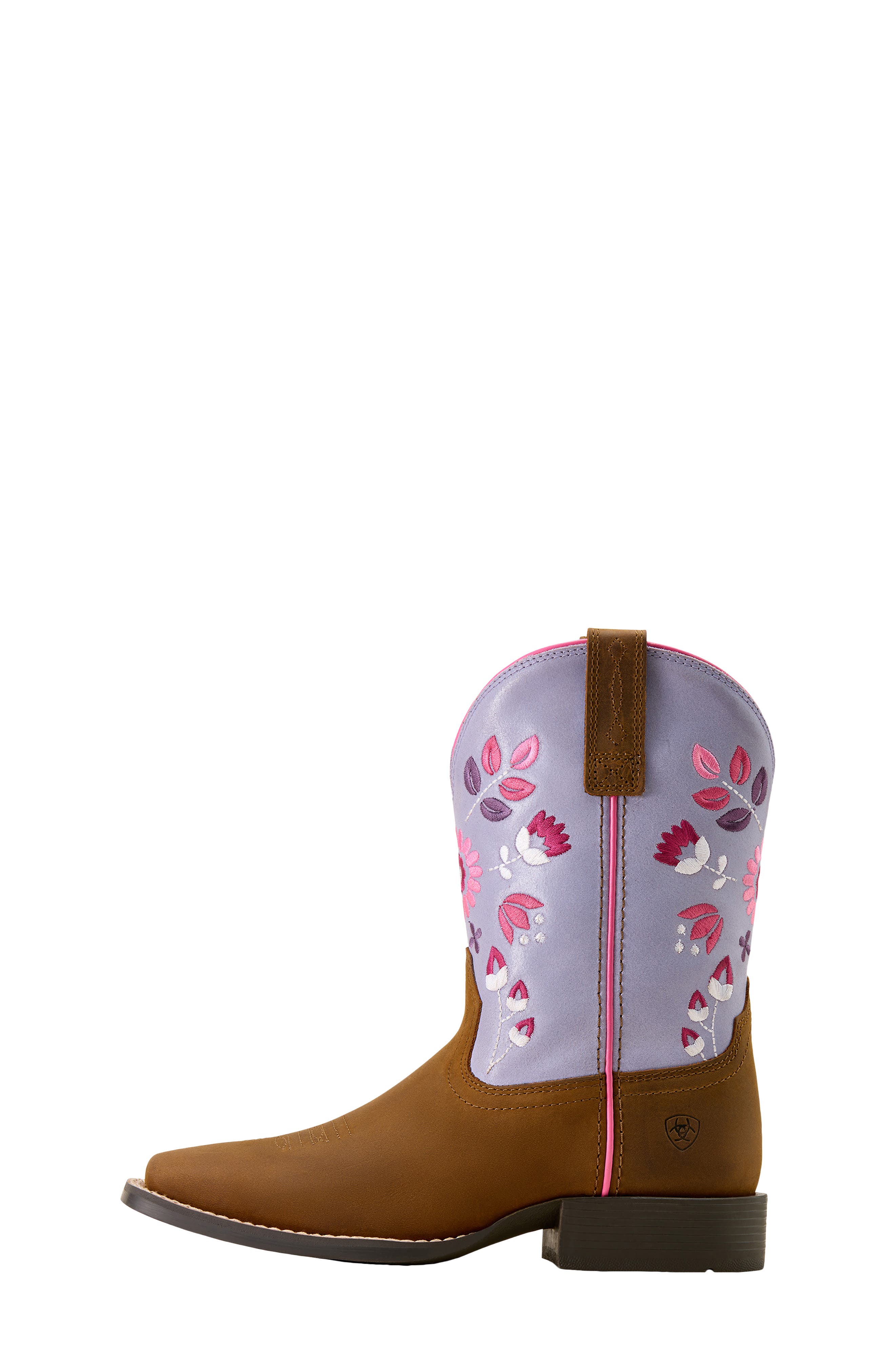 Ariat Kids' Wild Bloom Wide Square Toe Western Boot, Alternate, color, 