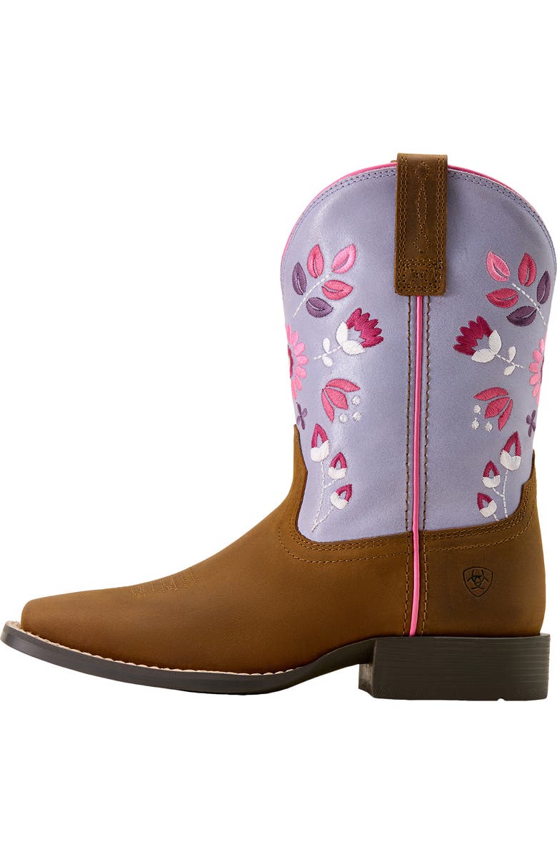 Ariat Kids' Wild Bloom Wide Square Toe Western Boot, Alternate, color,