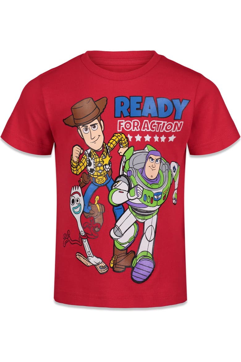 Toy Story 4-Pack Short Sleeve T-Shirts, Alternate, color, Toy Story Multi