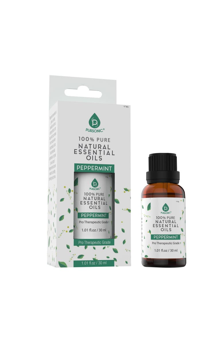PURSONIC 100% Pure & Natural Peppermint Essential Oils, Main, color, Green