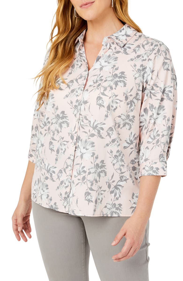 Foxcroft Ruben In Floral Mystique Button-Up Shirt, Alternate, color, 
