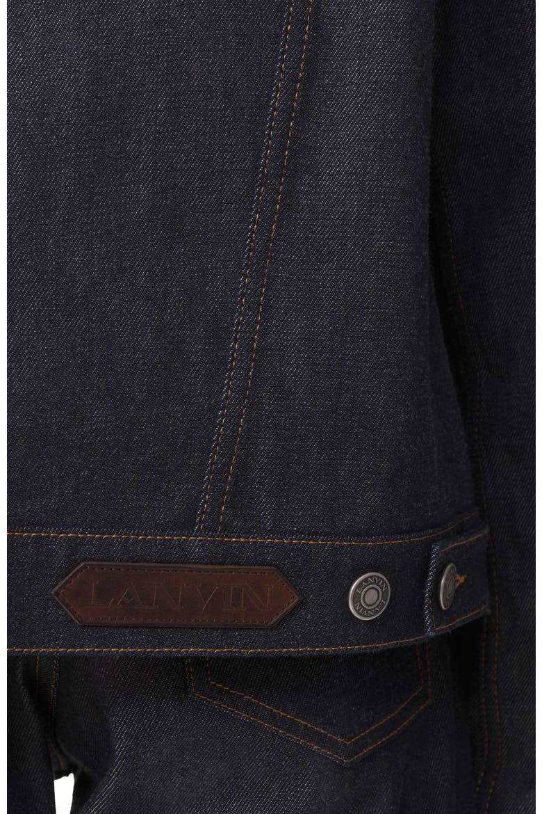 Classic Jacket In Denim And Wool Flannel, Alternate, color, Navy Blue