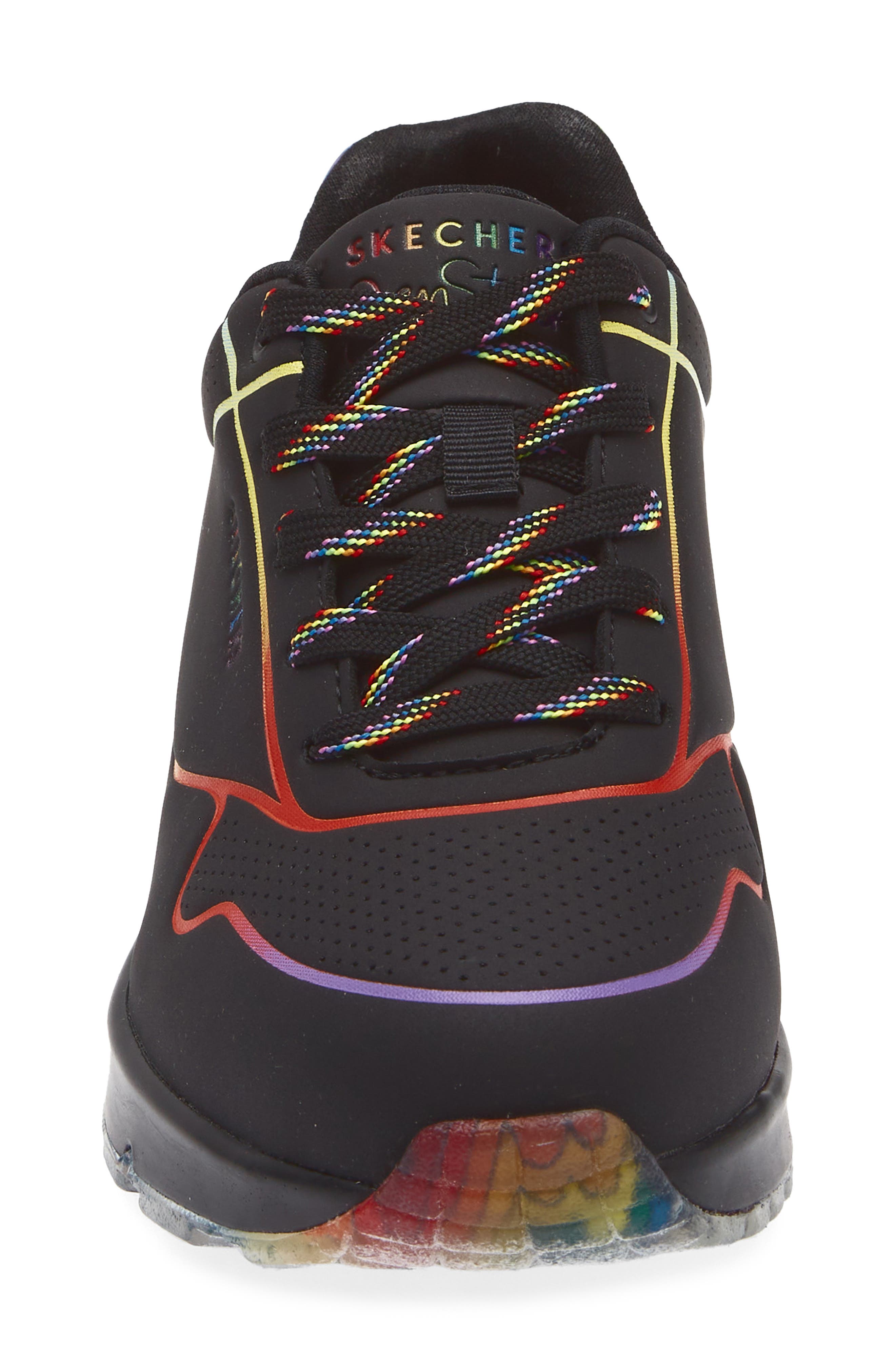 SKECHERS Street Jen Stark Uno Sneaker, Alternate, color, Black