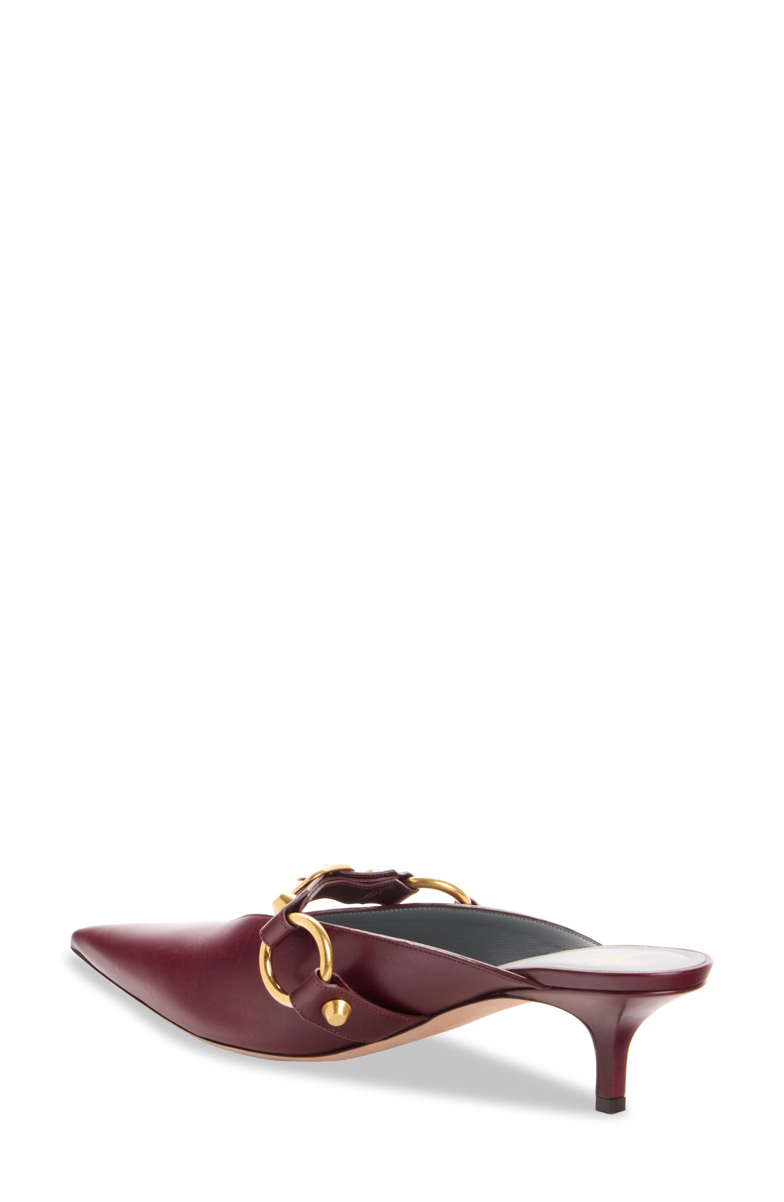 Balenciaga City Mule, Alternate, color, Bordeaux