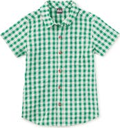 Tea Collection Plaid Button Up Woven Shirt