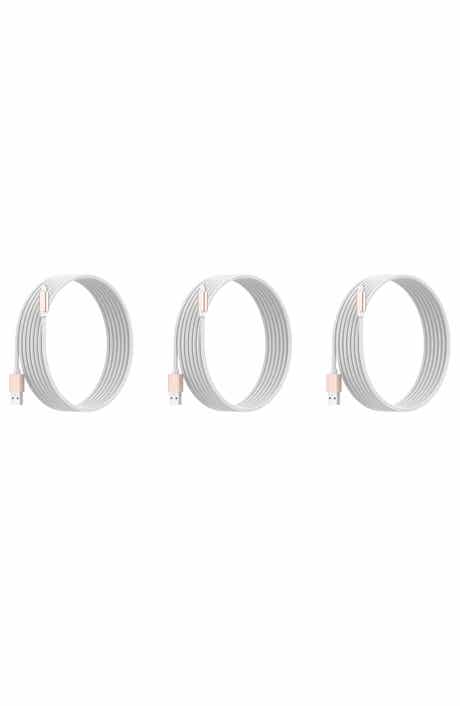 The Posh Tech 10 ft. MFI Lightning Cable 3-Piece Set