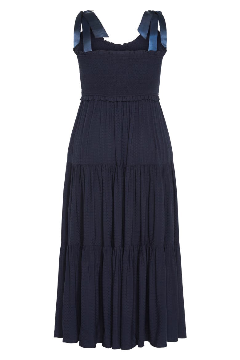 Cosmopolitan Tie Strap Sundress, Alternate, color, NAVY